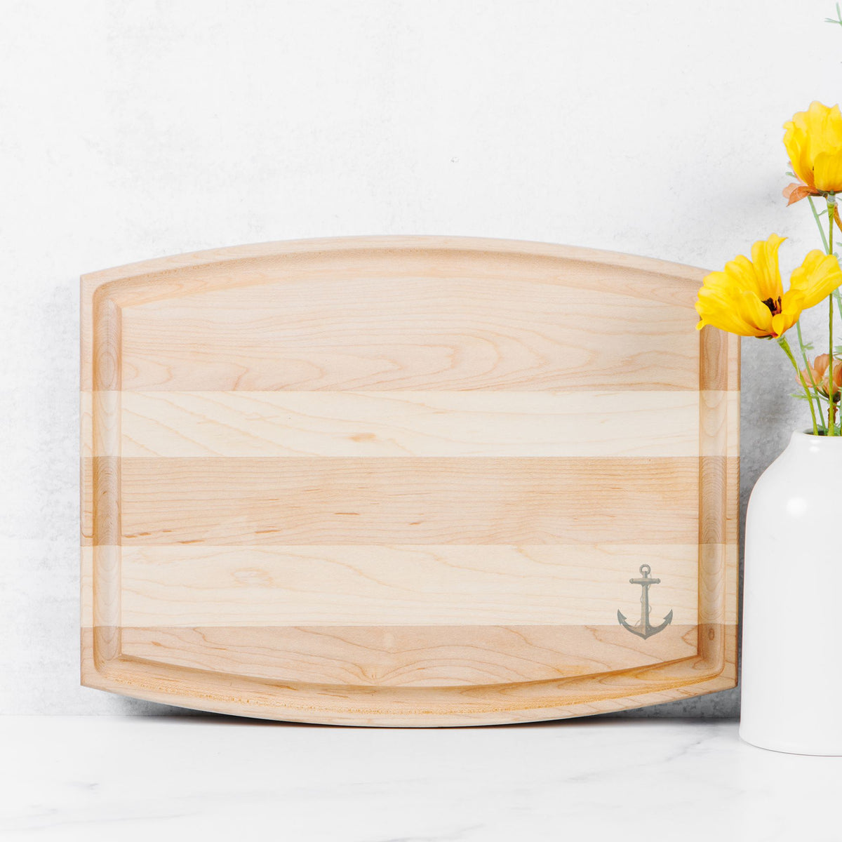 Solo Anchor - Arched Wood Cutting & Serving Board