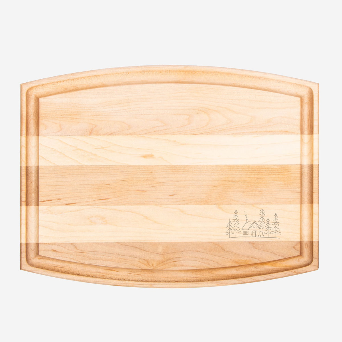 Woodland Cabin - Arched Wood Cutting & Serving Board