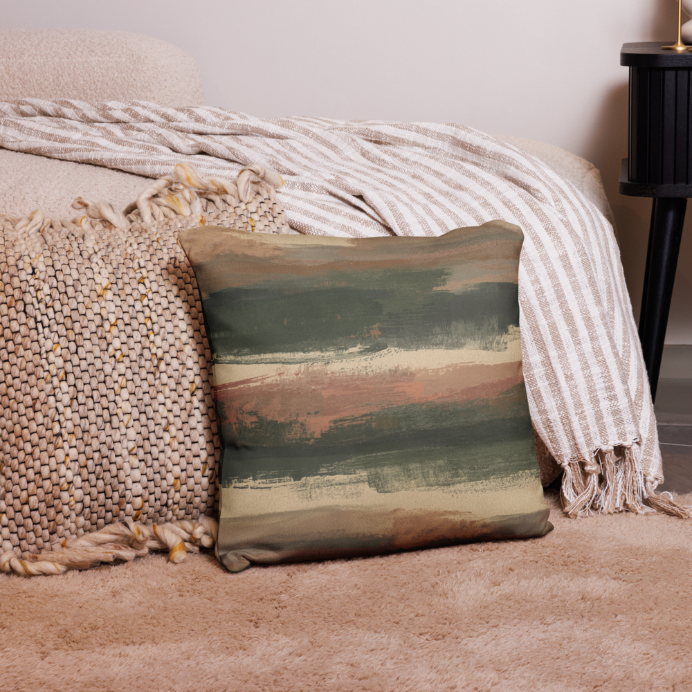 Hearth Brushstroke — Throw Pillow Cover