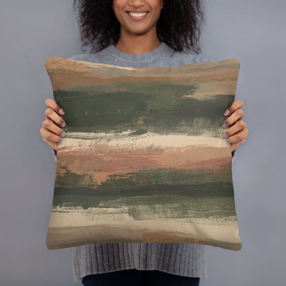 Hearth Brushstroke — Throw Pillow Cover