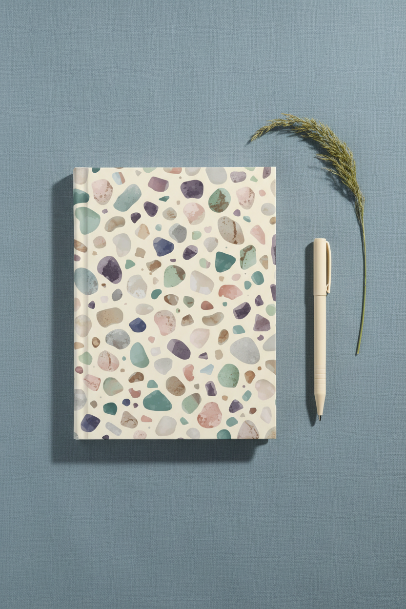 Beach Pebbles — Blue-Grey Linen