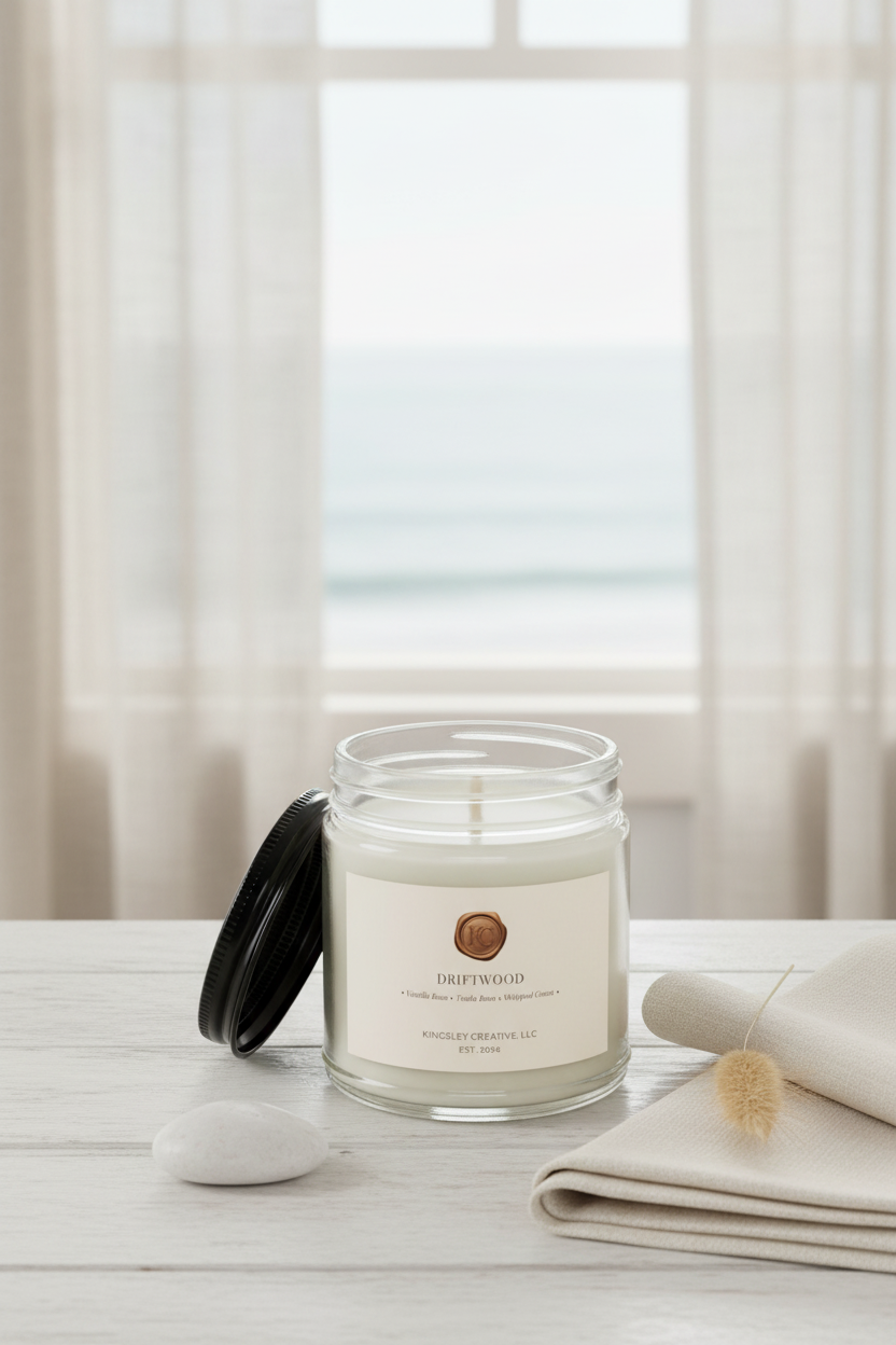 Driftwood Candle 1