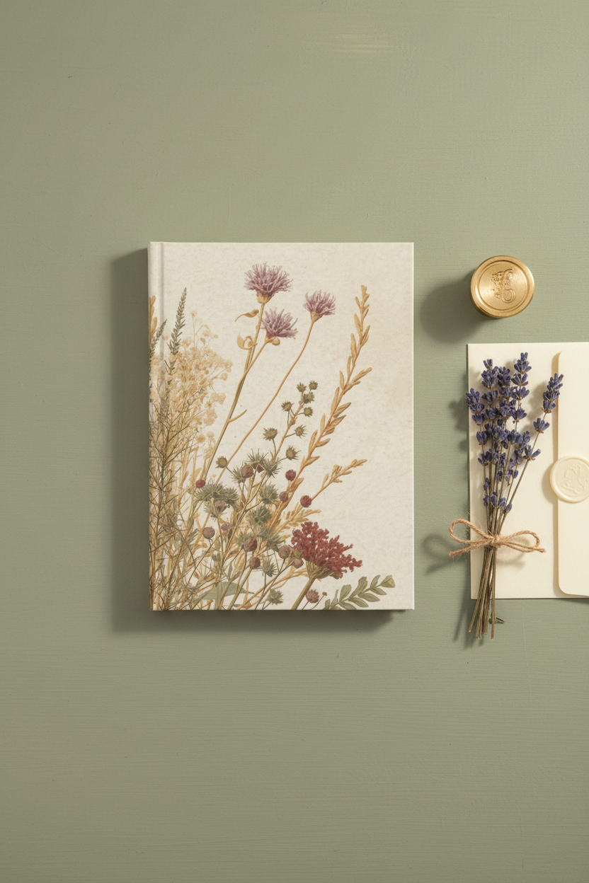 Harvest Bloom — Sage Green with Lavender