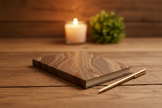 Hearth Marble Journal — Cabin Desk B