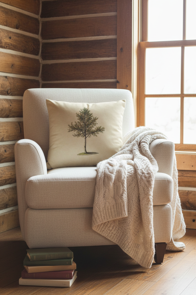 Heritage Pine cozy cabin reading nook - revised