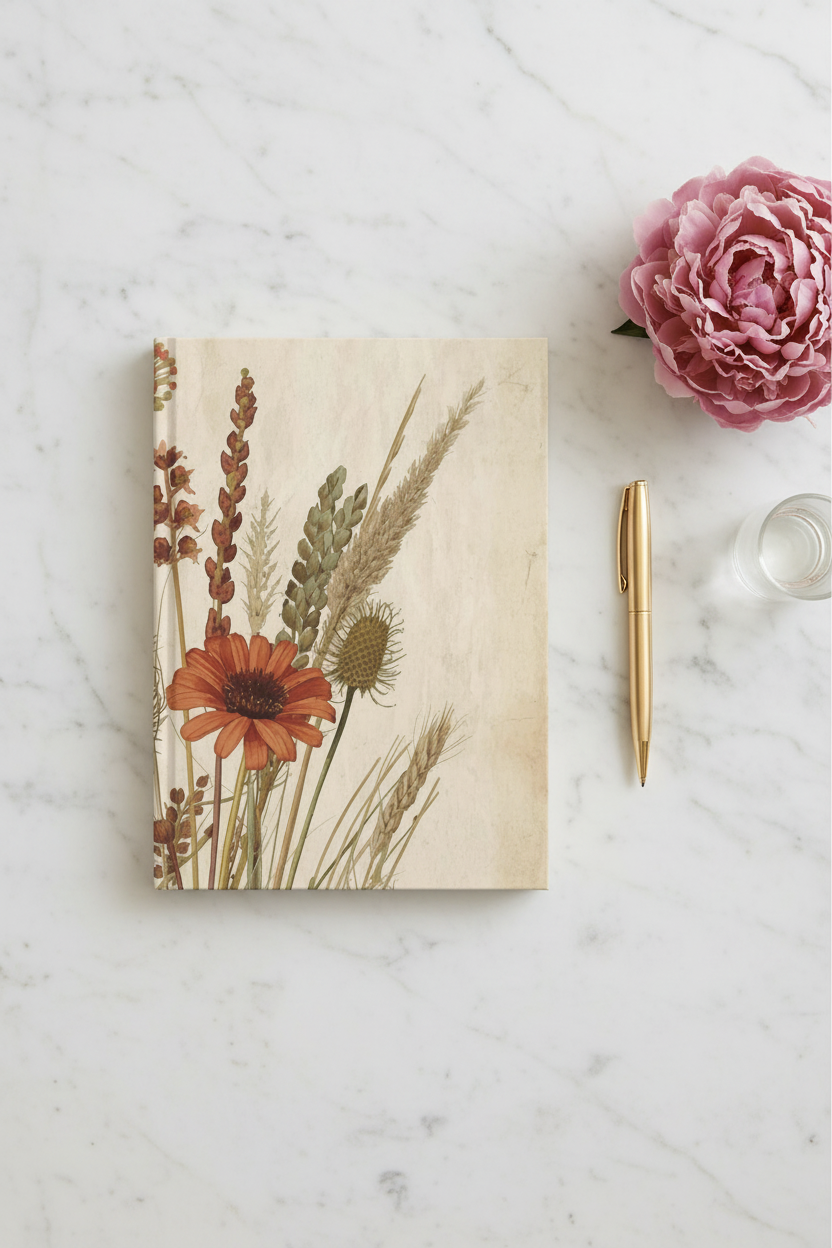Journal Mockup — White Marble