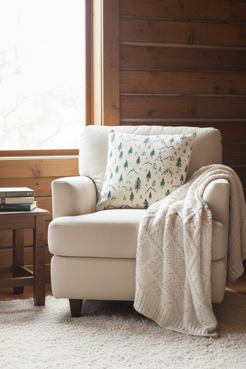 Mountain Pines cozy cabin reading nook - final