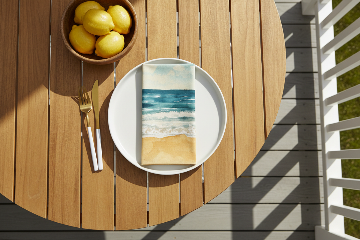 Seaside Napkins — Porch Aerial